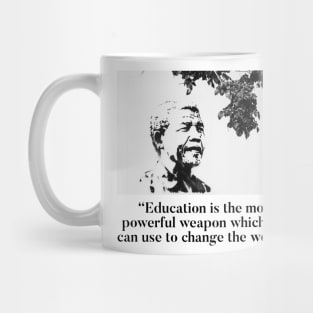 Nelson Mandela - Learn and teach Mug